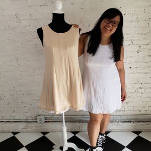 Large Jennyvi White / Cream Reversible Dress